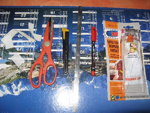 Matériel nécessaire à la réalisation de l'accroche mouches